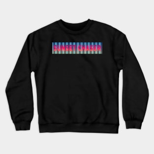 Sunset Chaser | Hot Pink and Blue Crewneck Sweatshirt